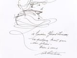 an image of a drawing of a woman ' s face with her hair blowing in the wind