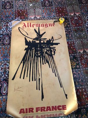 Georges Mathieu pour Air France, affiche « Allemagne ».