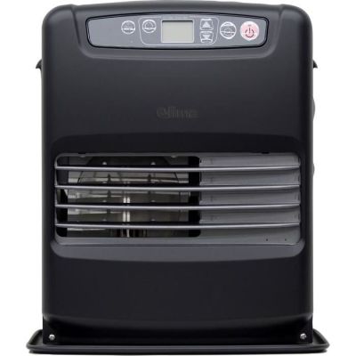 un gros plan d'un purificateur d'air noir sur fond blanc
