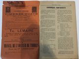 an old book with french text on it sitting on a table