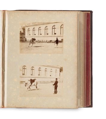an old photo of a book with pictures of people playing tennis