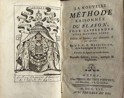 an old book with a picture of a king on it
