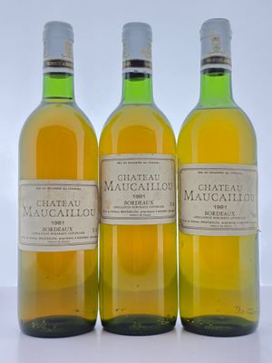 trois bouteilles de vin sont alignées sur une surface blanche