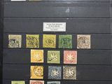 a picture of a picture of a collection of stamps on display