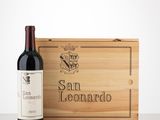 personalized wooden wine box with a bottle of red wine