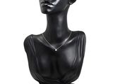 an image of a mannequin head with a necklace on it