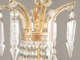 an image of a chandelier with glass drops hanging from it