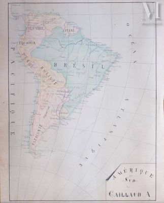 an old map of south america showing the location of the countries