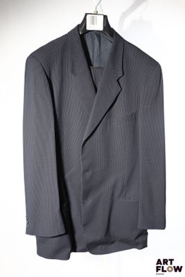 GIORGIO ARMANI - Costume 2 pièces à fines rayures en laine e…