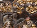 an image of a group of statues of jesus and other people