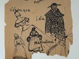 an image of a piece of paper with a drawing of a man and a woman