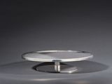 sterling silver bang bracelet with a square design