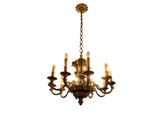 an image of a chandelier with five lights hanging from the ceiling