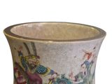 a vase with a picture of a man and a woman on it