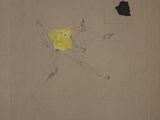 an image of a drawing of a man holding a kite