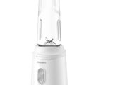 a blender that is sitting on a white surface