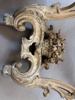 Console en chêne richement sculpté de feuillages et fleurs e… (photo 5)