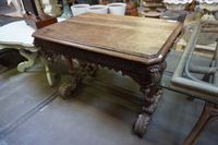 Bureau néo-Renaissance du XIXe siècle - chêne - richement sc… (photo 2)
