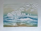 a picture of a picture of a painting of the ocean