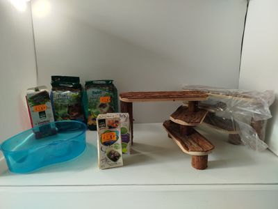 une étagère sur laquelle sont posés divers objets
