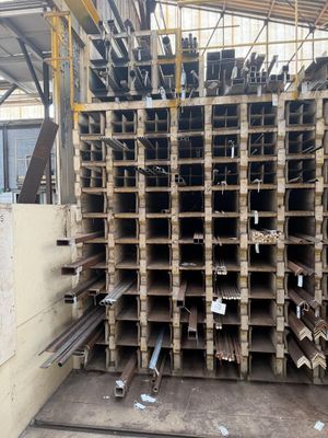 a picture of a large pile of steel bars