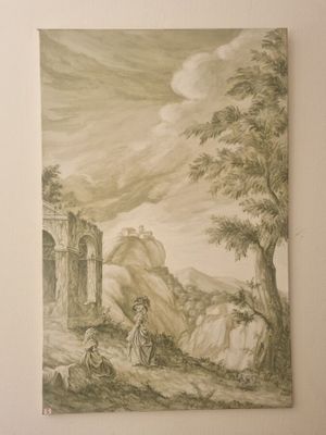 une image d'un tableau sur le mur d'une pièce