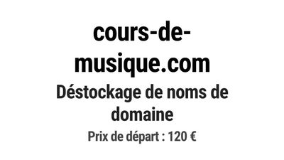 Nom de domaine cours-de-musique.