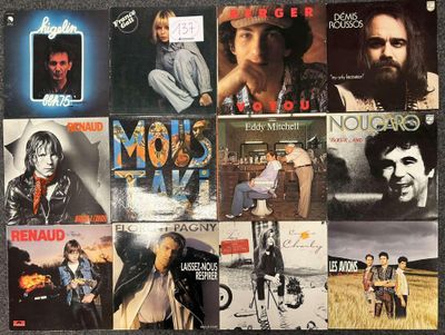 Chanson Française. Lot de 25 disques vinyles 33T dont : Hige… - Photo 1