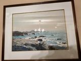 a picture of a painting hanging on a wall