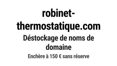 Nom de domaine robinet-thermostatique.