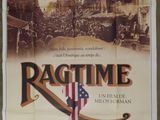 the poster for the movie ragtime is hanging on the wall