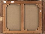 an image of a painting of two wooden frames on a wall