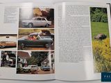 an open book with pictures of cars and people in it