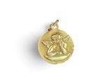 une image représentant une pièce d'or sur laquelle figure un petit ange
