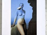 a picture of a woman with blue paint on her body