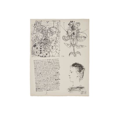 une image représentant le dessin du visage d'une femme et celui de la tête d'un homme