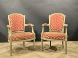 pair of louis xvi style armchairs