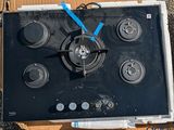 a box with a clock on it sitting on the ground