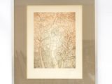 une image représentant un dessin d'un homme et d'une femme dans une forêt