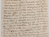 une lettre écrite à l'encre noire sur une feuille de papier