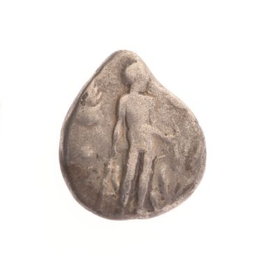 une image représentant une pièce d'argent sur laquelle figure un homme