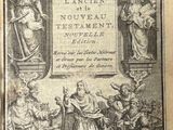 an old book with a picture of a group of people on it