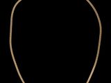 un collier en or sur fond noir