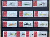 a picture of a display of postage stamps on a wall
