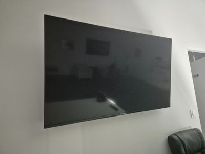 a picture of a flat screen tv mounted on a wall