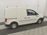 a white van that is parked in a room