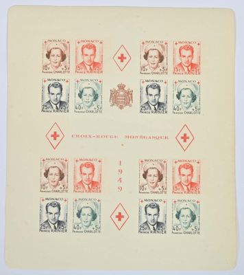 une série de timbres sur lesquels figurent un homme et une femme