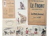 livres et cartes postales français pour enfants, notamment « Le Front Ouest »
