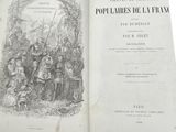 an open book with a picture of a group of people on it
