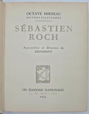 MIRBEAU Octave. SÉBASTIEN ROCH. Aquarelles et dessins de Dig…